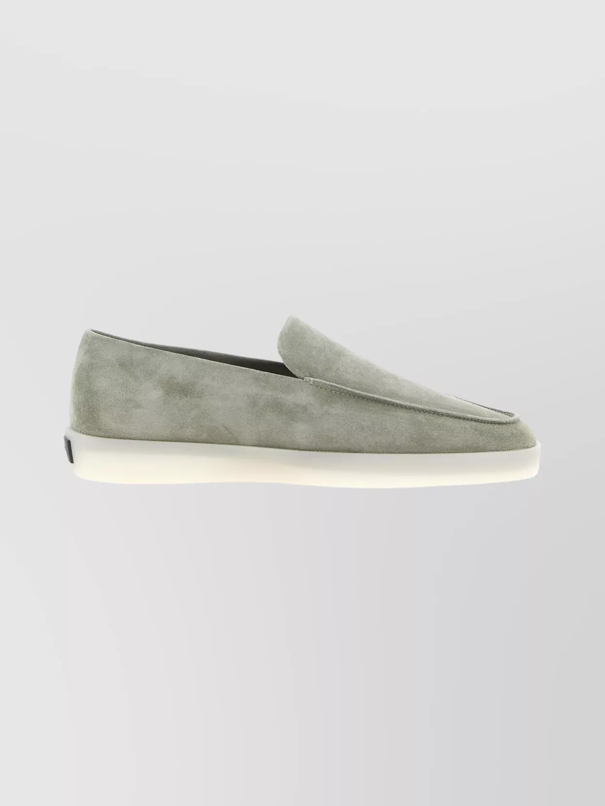 Fear Of God Suede Round Toe Loafers With Rubber Sole