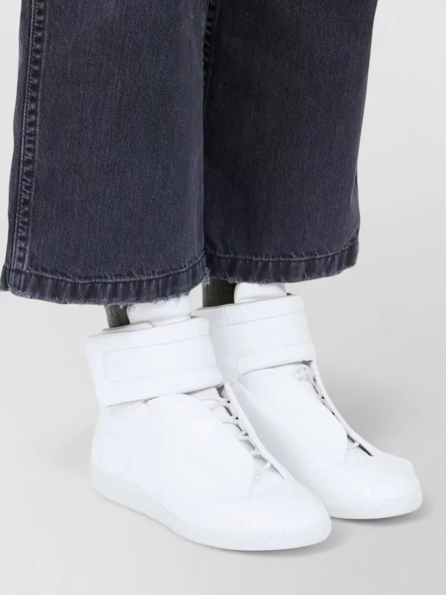 Maison Margiela Leather Mid-Top Sneakers