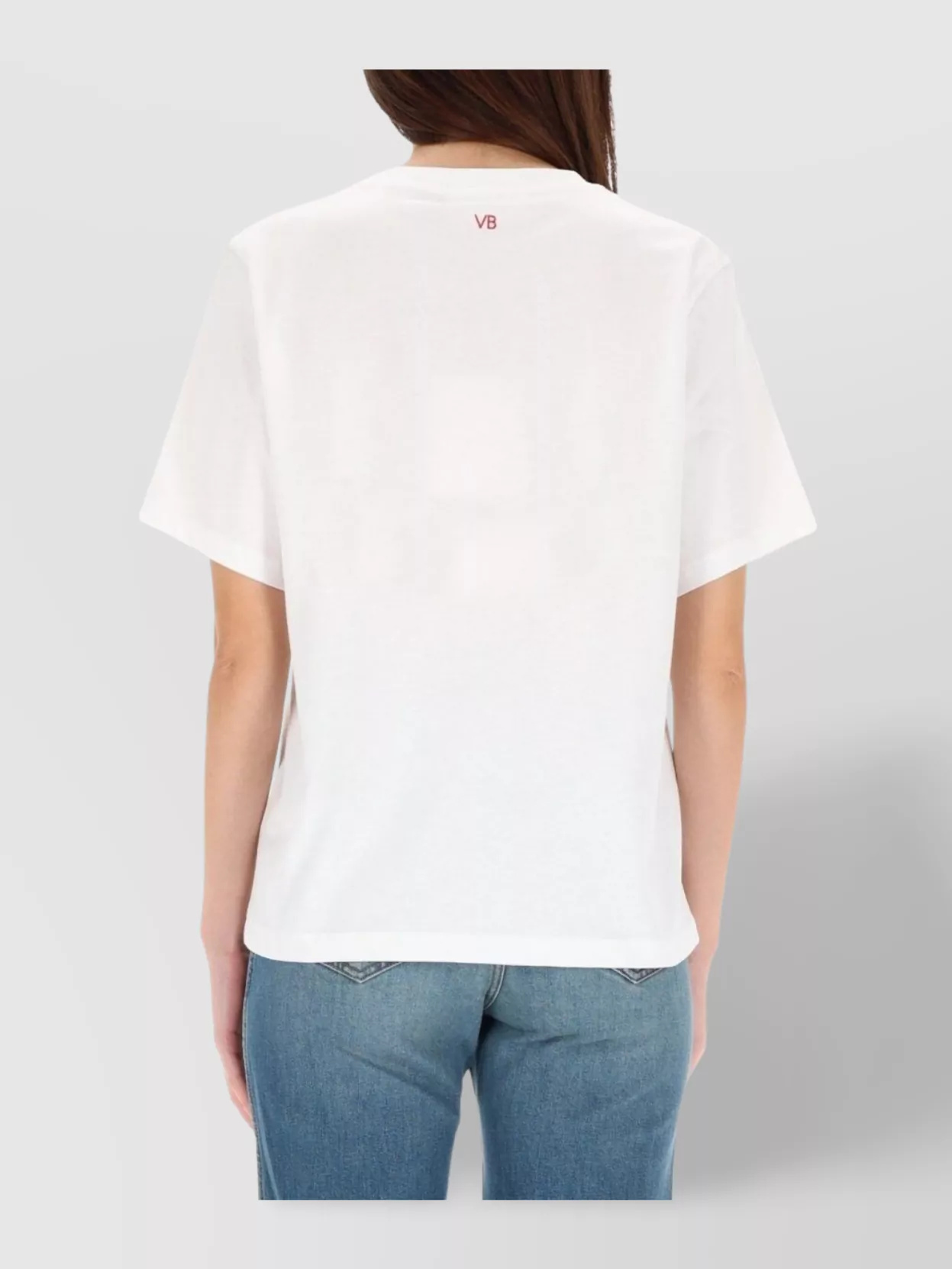 Victoria Beckham Graphic Print Crew Neck Relaxed Top