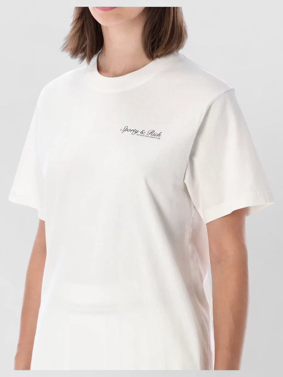 Sporty & Rich Cotton Logo-Print T-Shirt