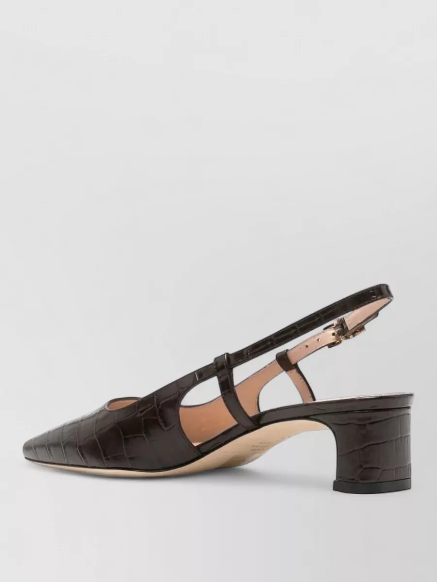 Stuart Weitzman Leather Slingback Mules