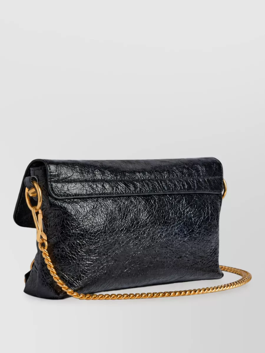 Balenciaga Le City Lambskin Chain Clutch Bag