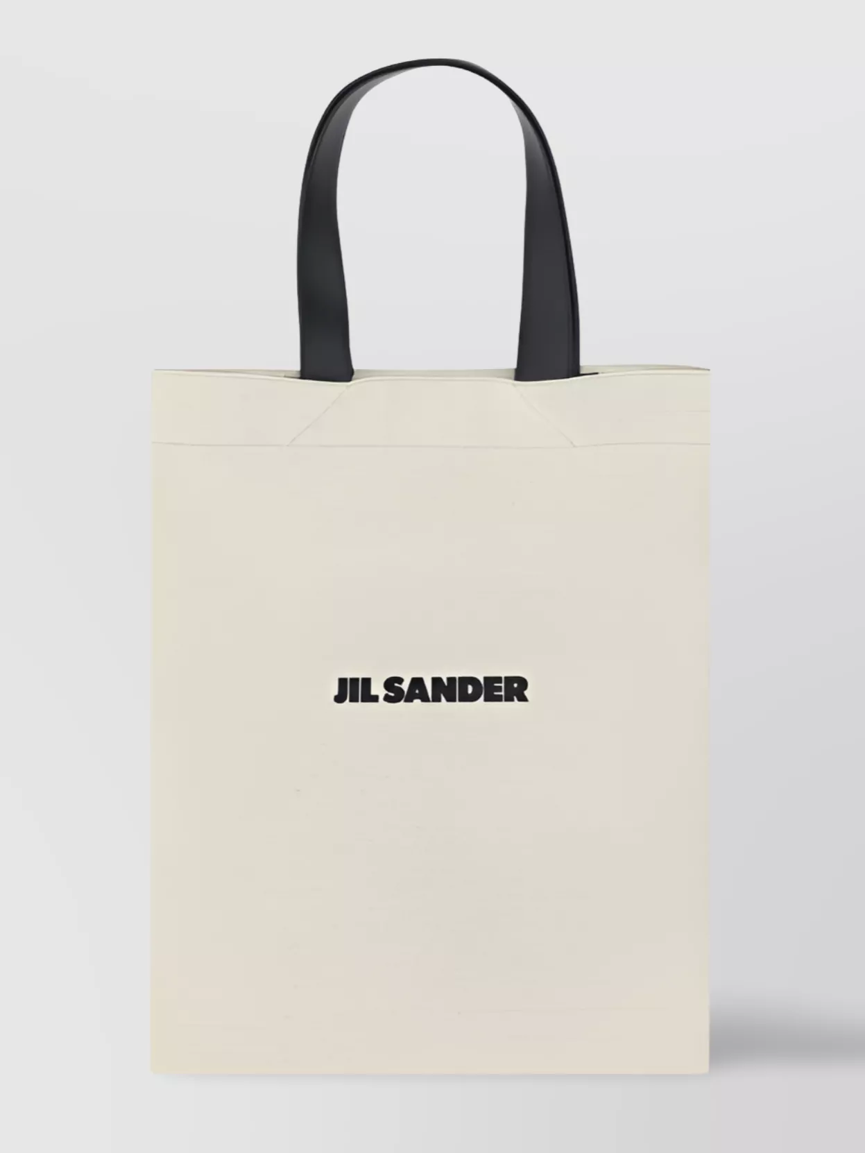 Shop Jil Sander Leather Handle Tote Bag