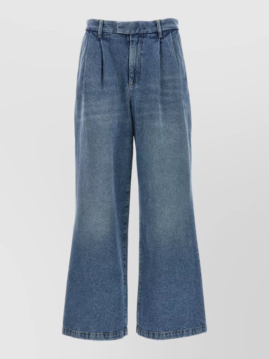 Armarium denim mid-rise wide-leg trousers