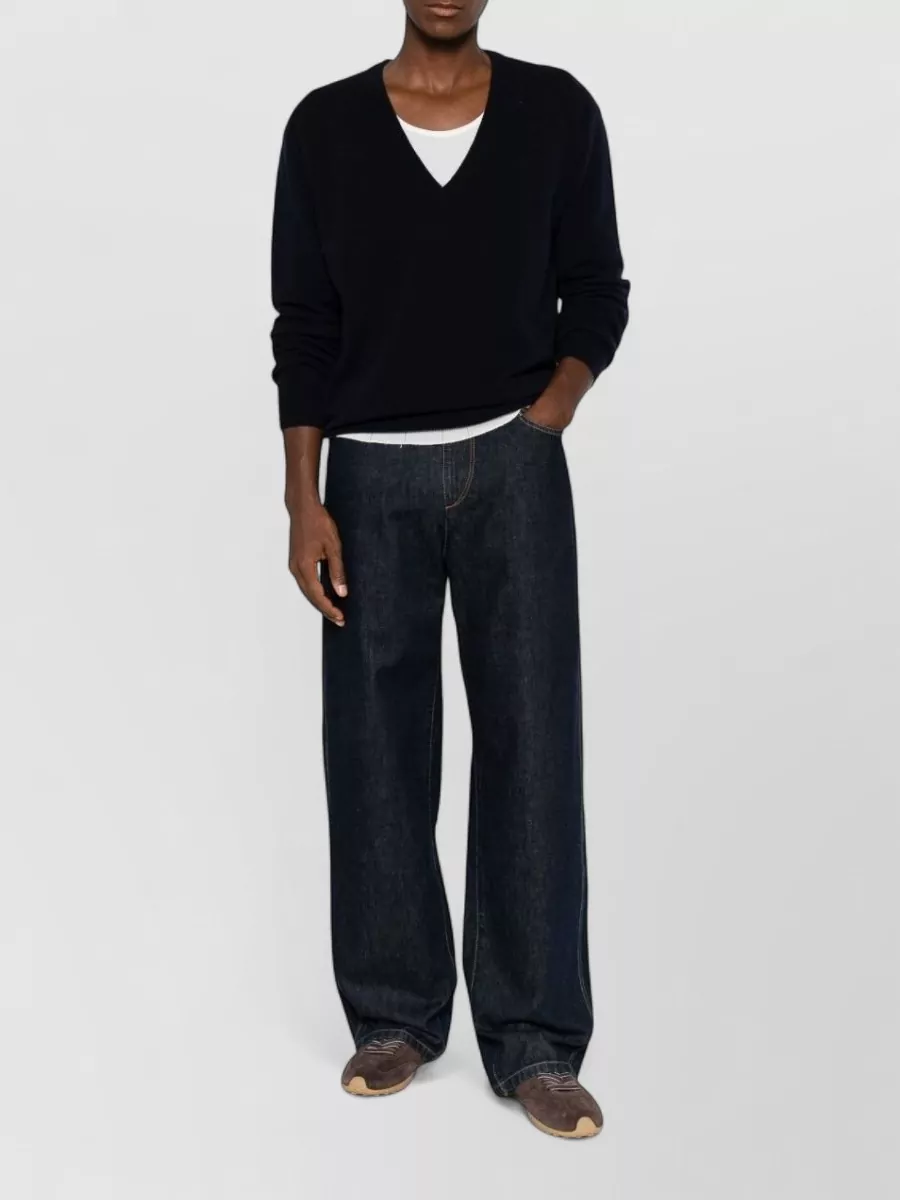 Extreme Cashmere Ribbed Cashmere V-Neck Sweater