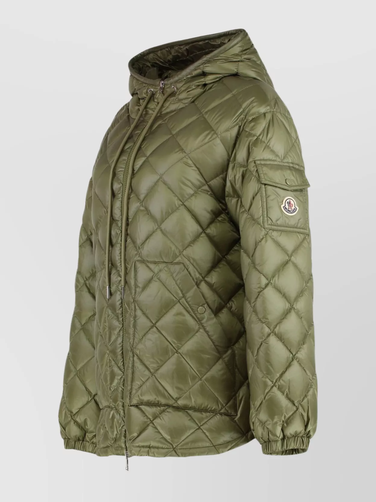 Moncler Hooded Quilted Nylon Down Jacket