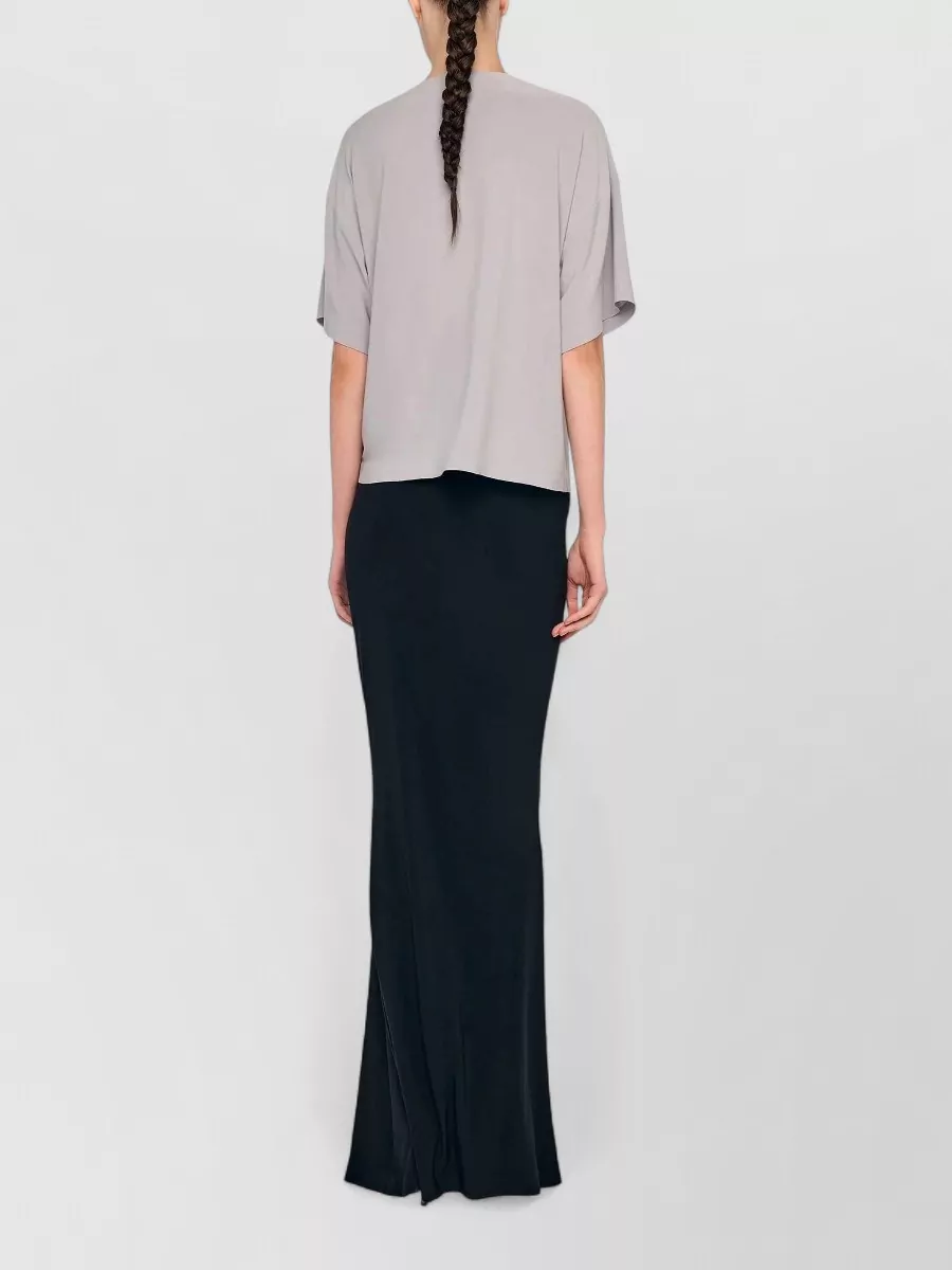 Norma Kamali Short-Sleeve Boxy Top