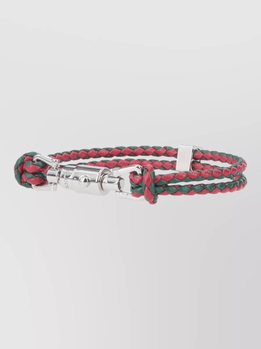Gucci Leather Braided Bracelet