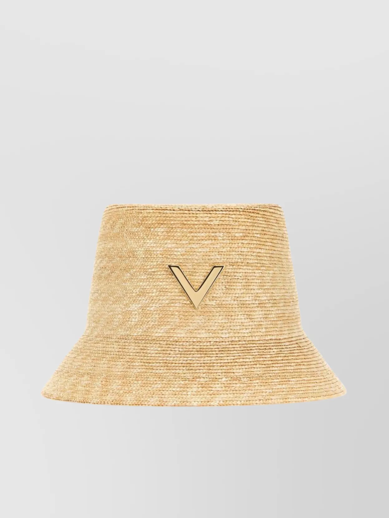 Valentino Garavani Wide Brim Straw Bucket Hat