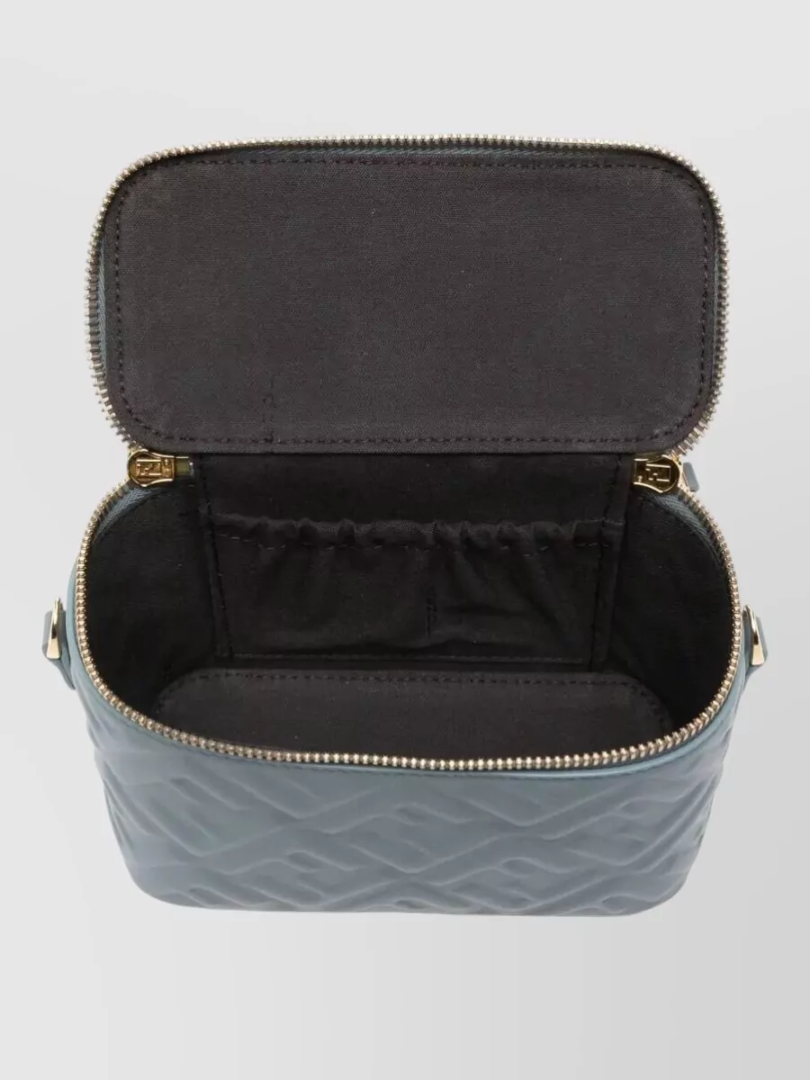 Fendi Vanity Nappa Leather Crossbody Bag Ff Motif