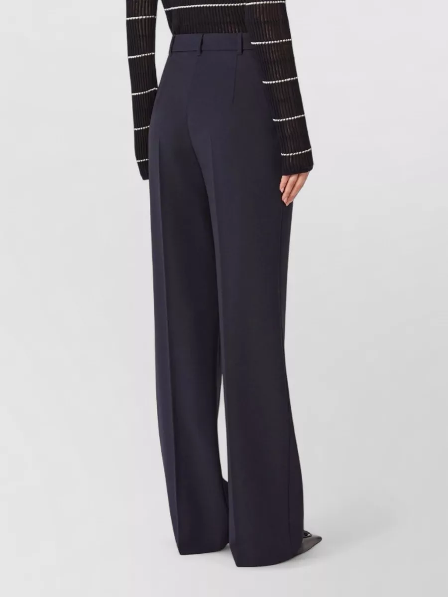 S Max Mara Wide Leg Tailored Trousers Belt Loops