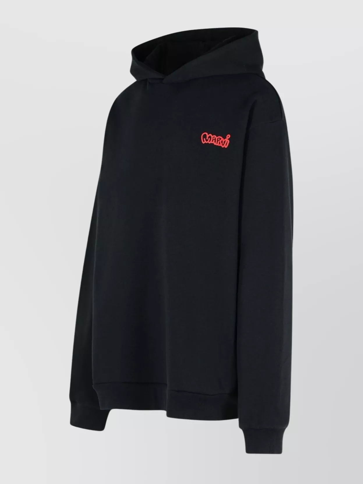 Marni Hooded Cotton Sweatshirt Graphic Print