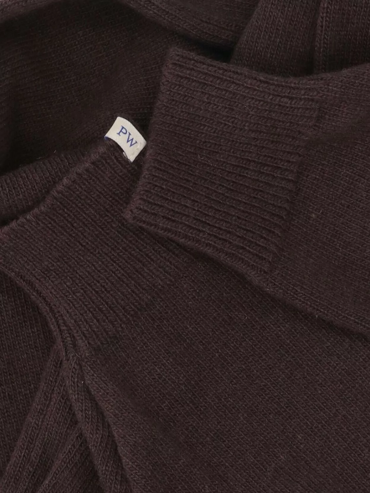 Paloma Wool Cozy Knit Scarf Ribbed Cuffs In Brown