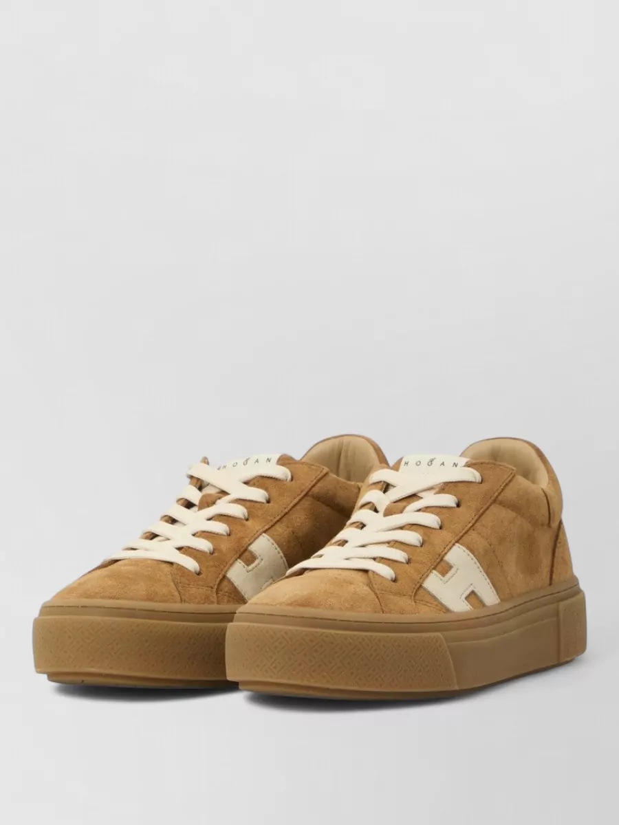Hogan leather lace-up sneakers