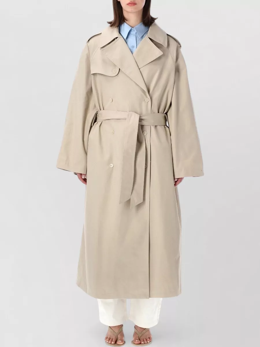 The Frankie Shop Cotton Oversized Trench Coat