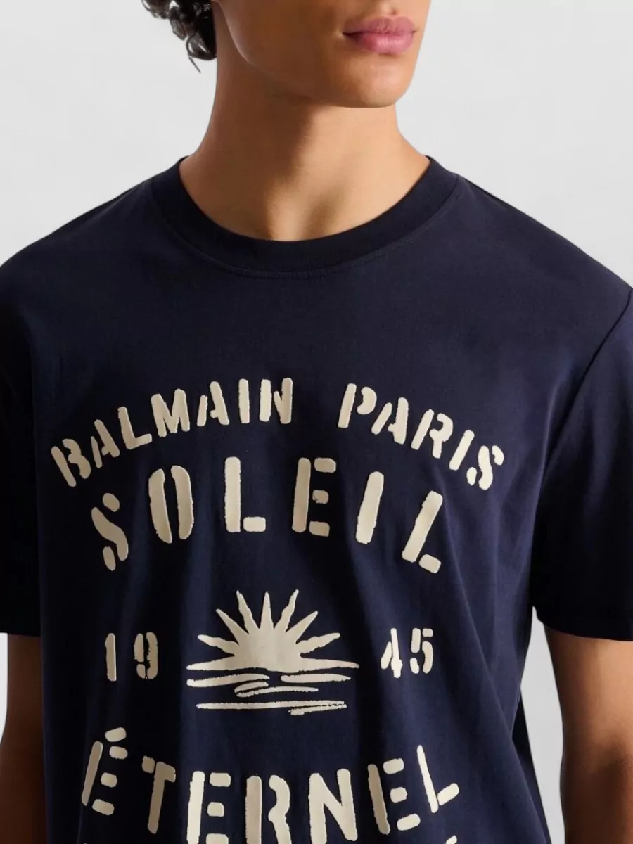 Balmain Cotton Crew-Neck Short-Sleeve T-Shirt