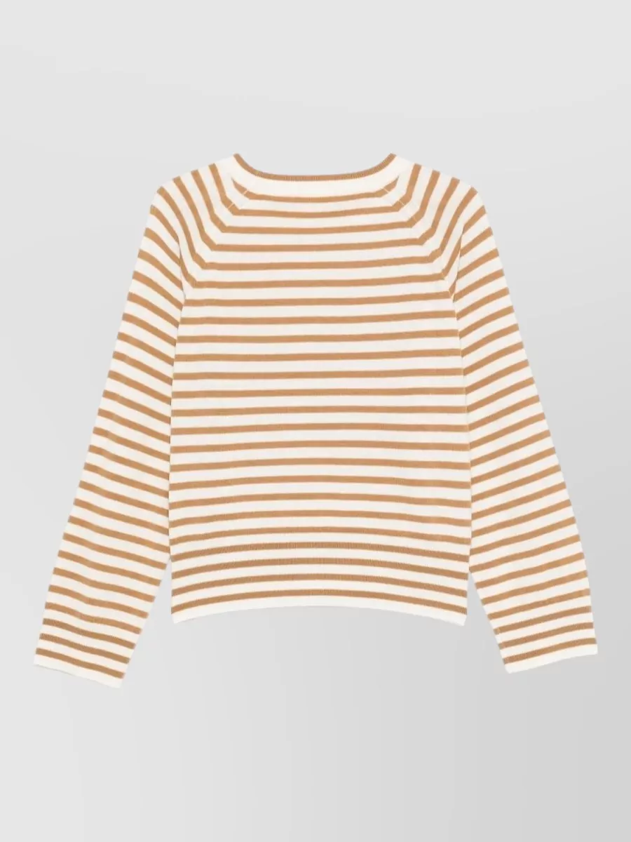 Closed Striped Ribbed Cashmere Sweater