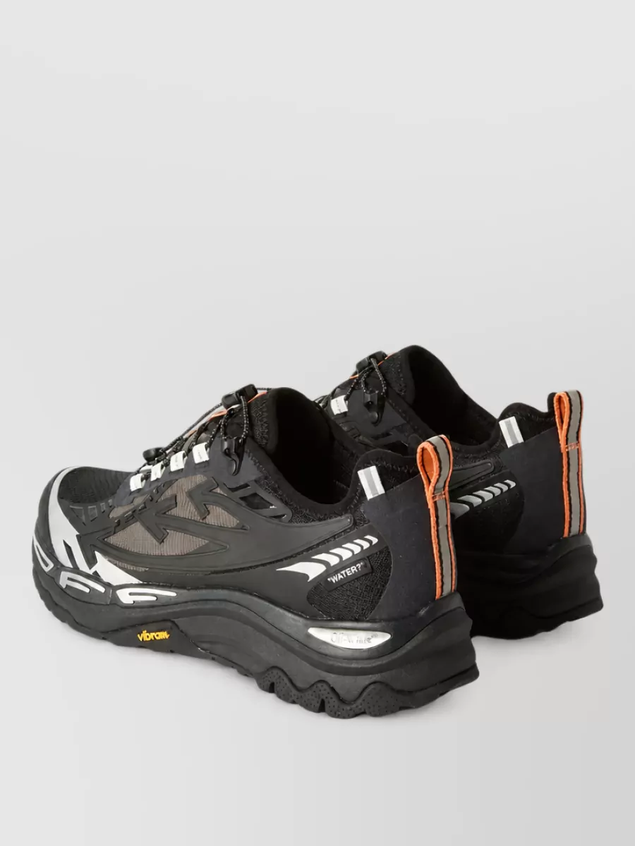Off-White Mesh Panel Low-Top Sneakers
