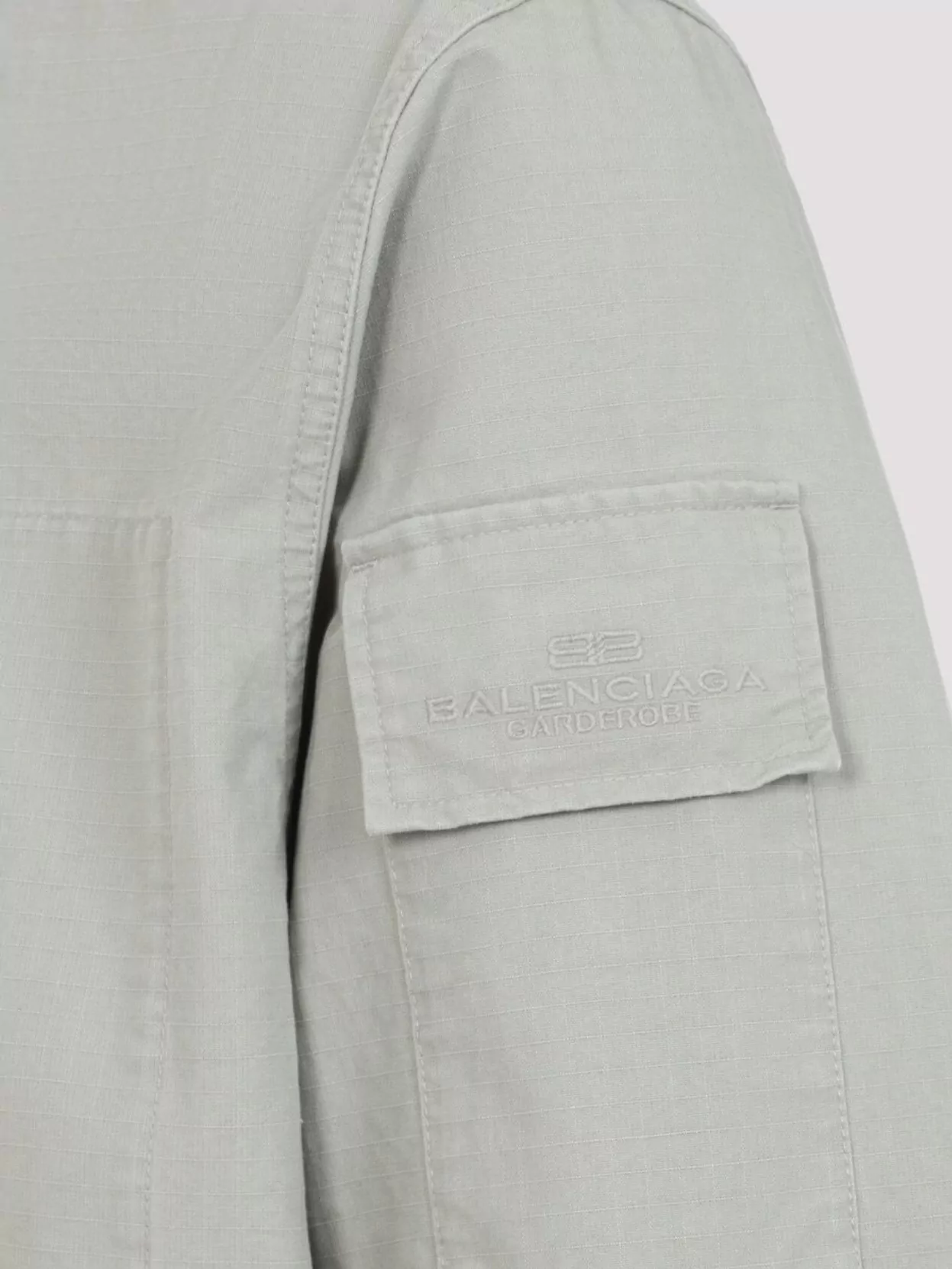 Balenciaga Long Sleeves Military Shirt With Chest Pockets