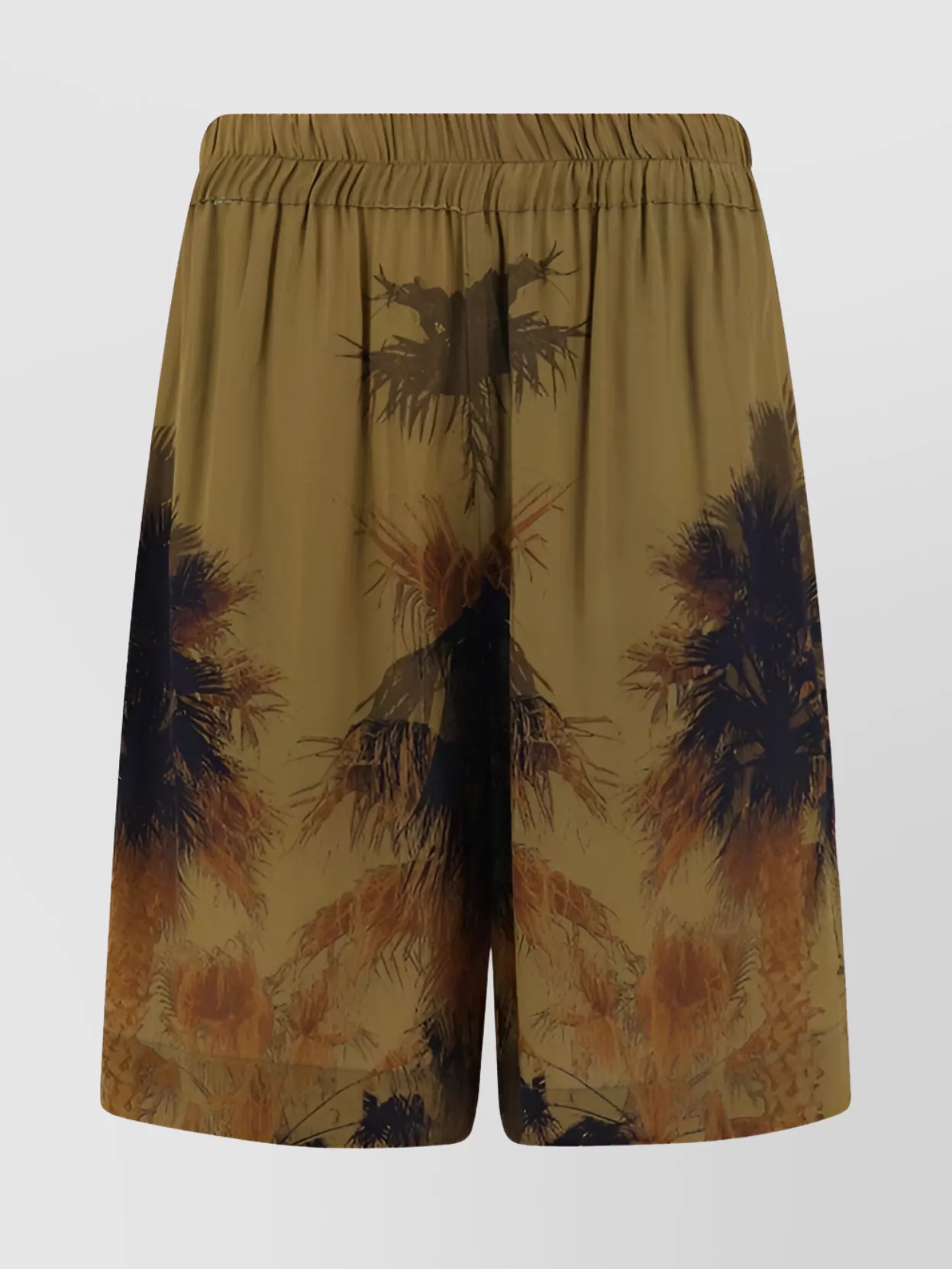 Shop Laneus Multicolor Print Drawstring Waist Shorts