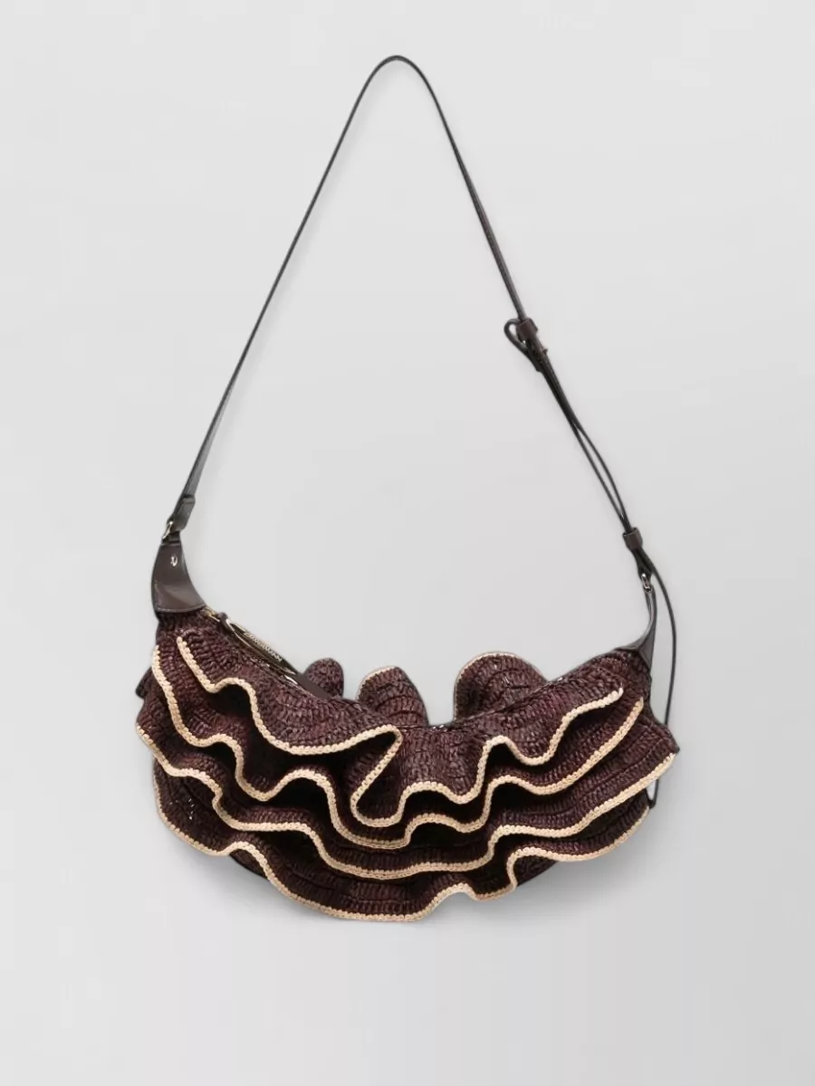 Zimmermann Raffia Woven Clutch Bag