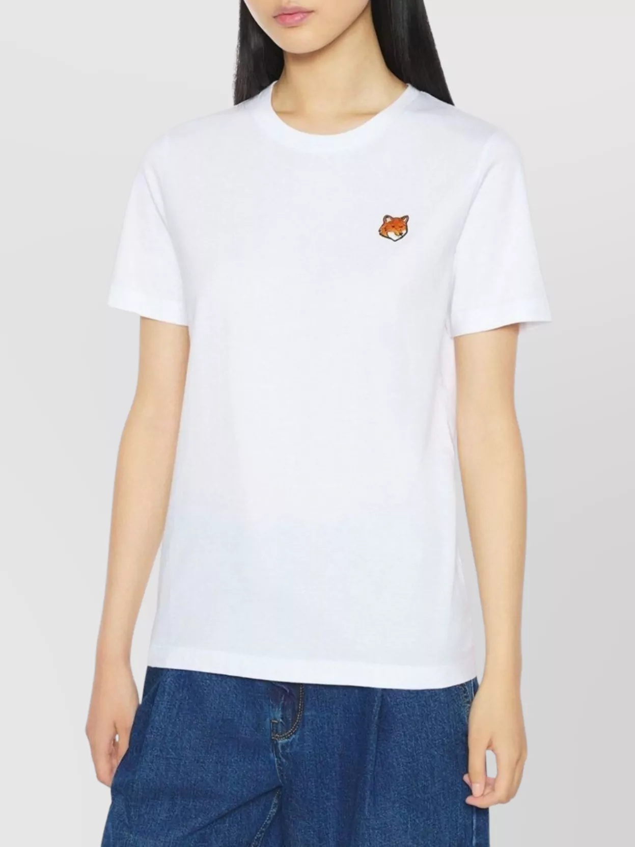 Maison Kitsuné Cotton T-Shirt Featuring Fox Head Design