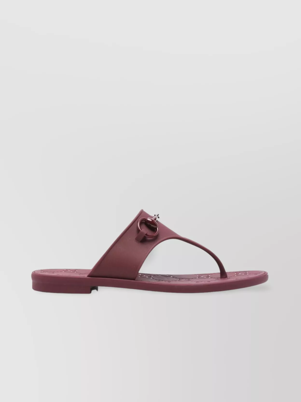 Gucci Maroon Open Toe Sandals