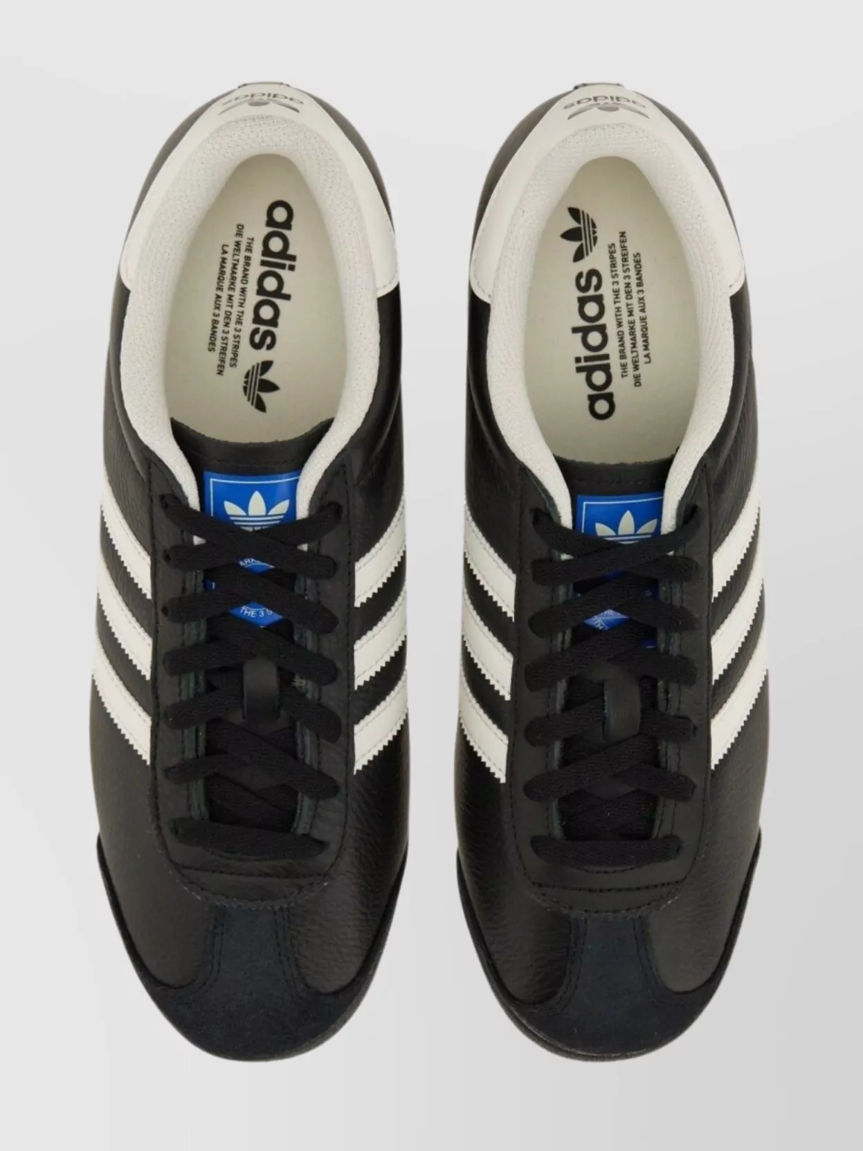 Adidas Originals Low-Top Rubber Sole Sneaker With Contrast Stripes