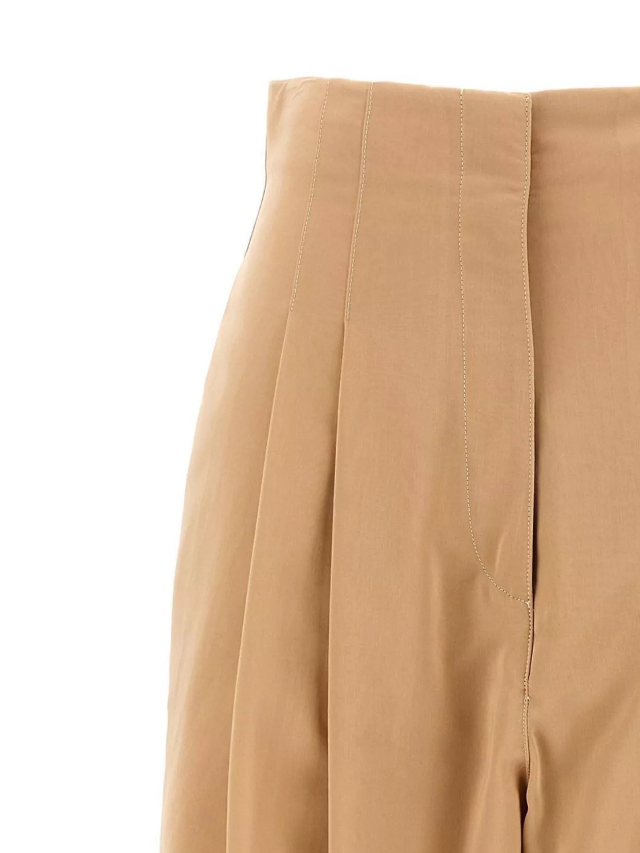 Shop Philosophy High-waisted Trousers Pleated Cuffed Hem