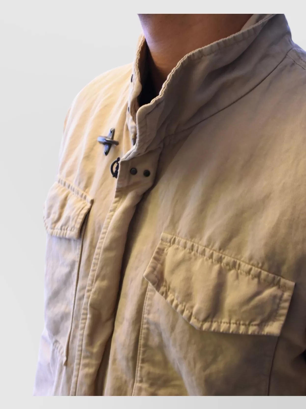 Fay High Collar Jacket With Adjustable Cuffs And Multiple Pockets