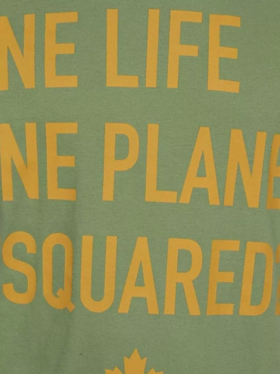 Dsquared2 Green One Life One Planet T-shirt
