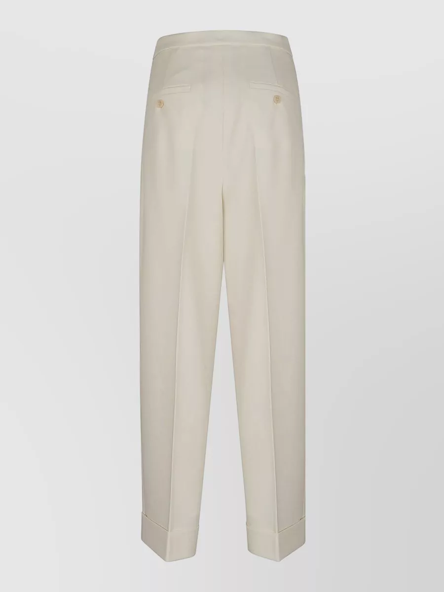Max Mara Virgin Wool Regular-Fit Straight-Leg Tailored Trousers