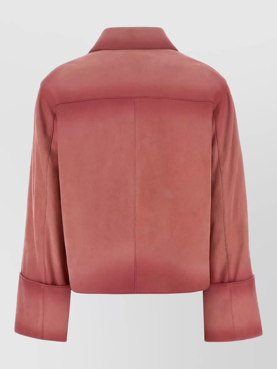 Loewe Leather Single Breasted Coat