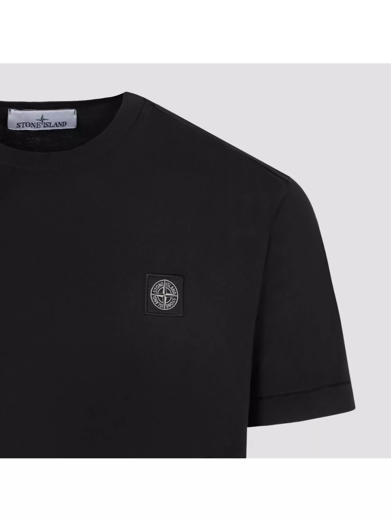 Stone Island Short-sleeved T-shirt With Compass Logo Patch