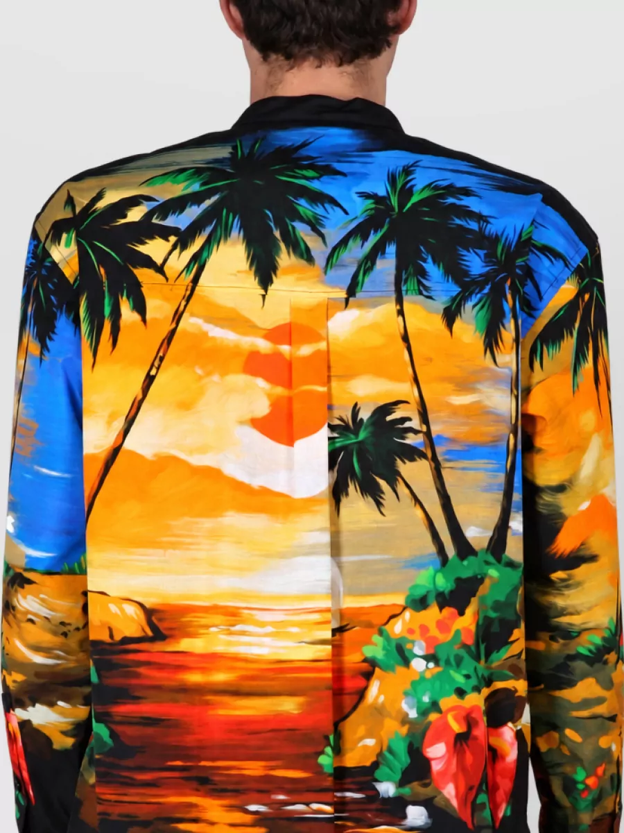 Dolce&Gabbana Cotton Printed Beach Shirt
