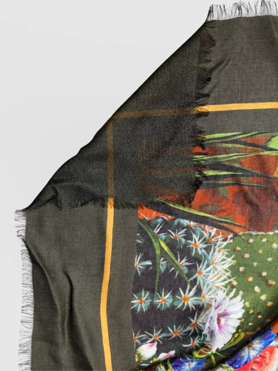 Dolce&Gabbana Cashmere Modal Jungle Print Scarf