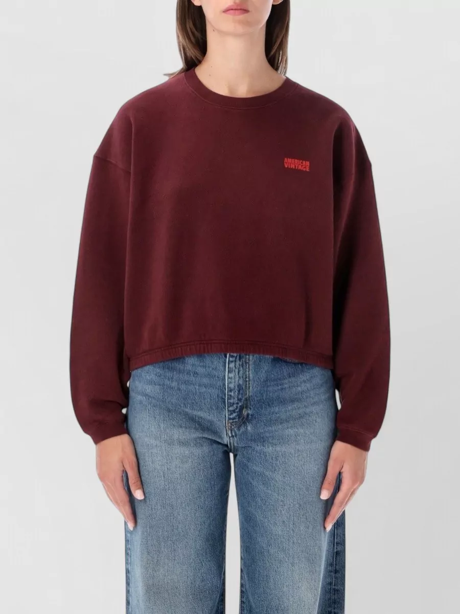 American Vintage cotton relaxed-fit crew-neck sweatshirt