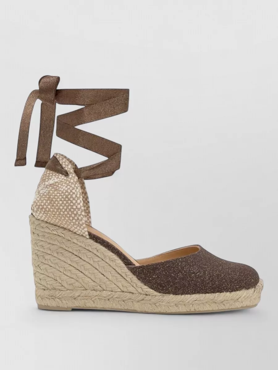 Castaner linen wedge espadrilles