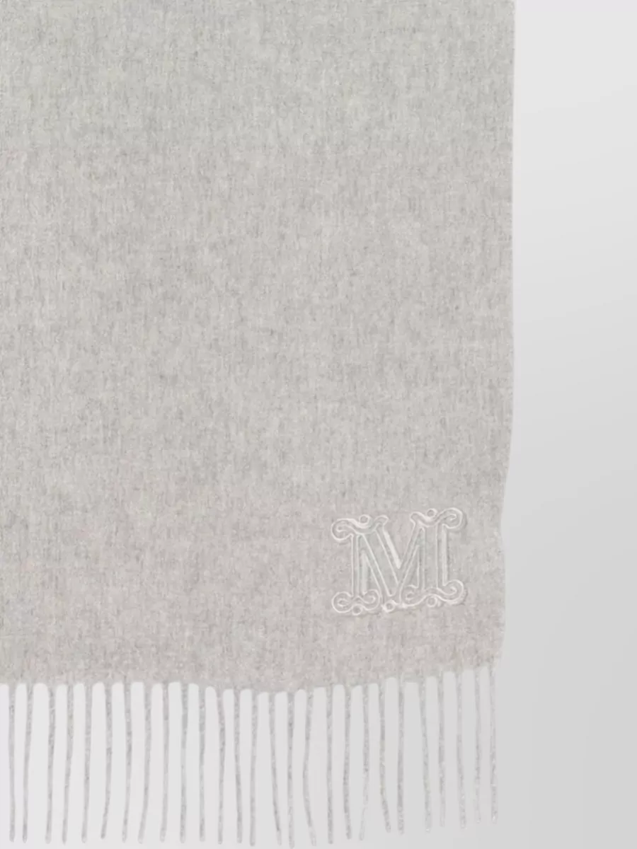 Max Mara Wadalia Long Scarf Fringed Edges