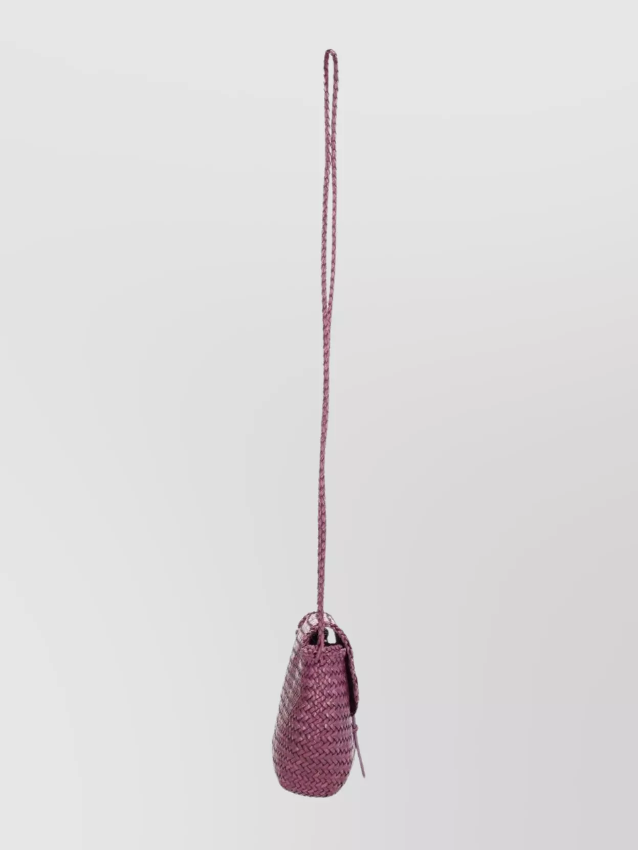 Dragon Diffusion Woven Texture Shoulder Bag With Long Strap