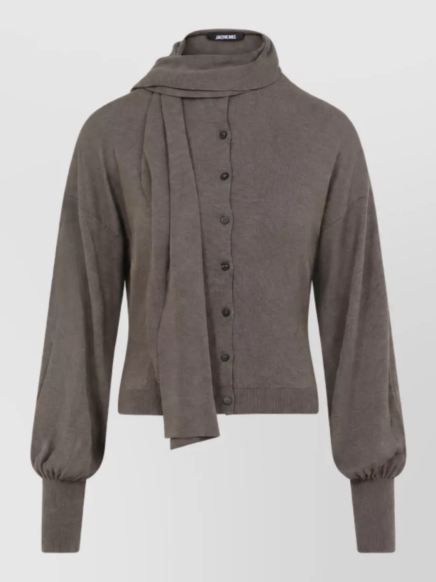 Jacquemus silk fine-knit relaxed-fit cardigan
