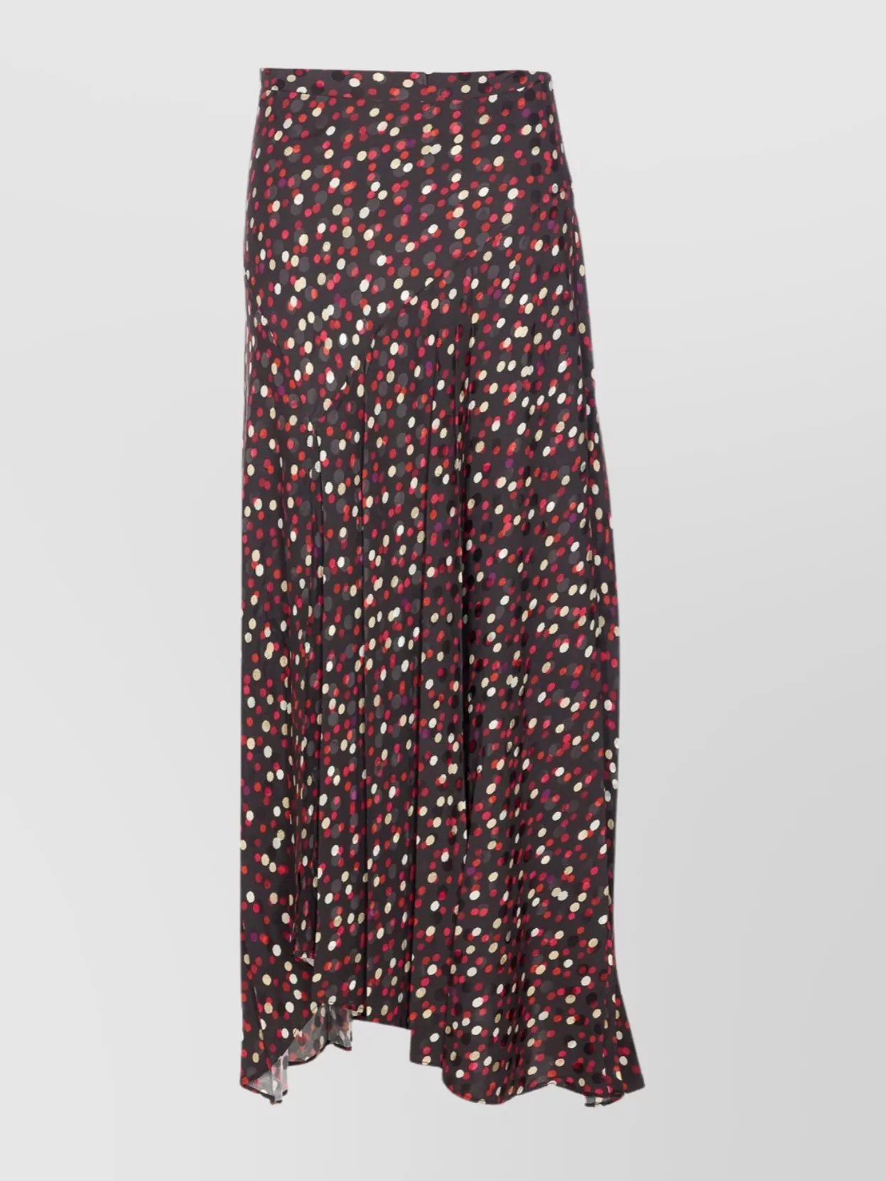 Isabel Marant High Waist Midi Skirt With Split Detail In Purple