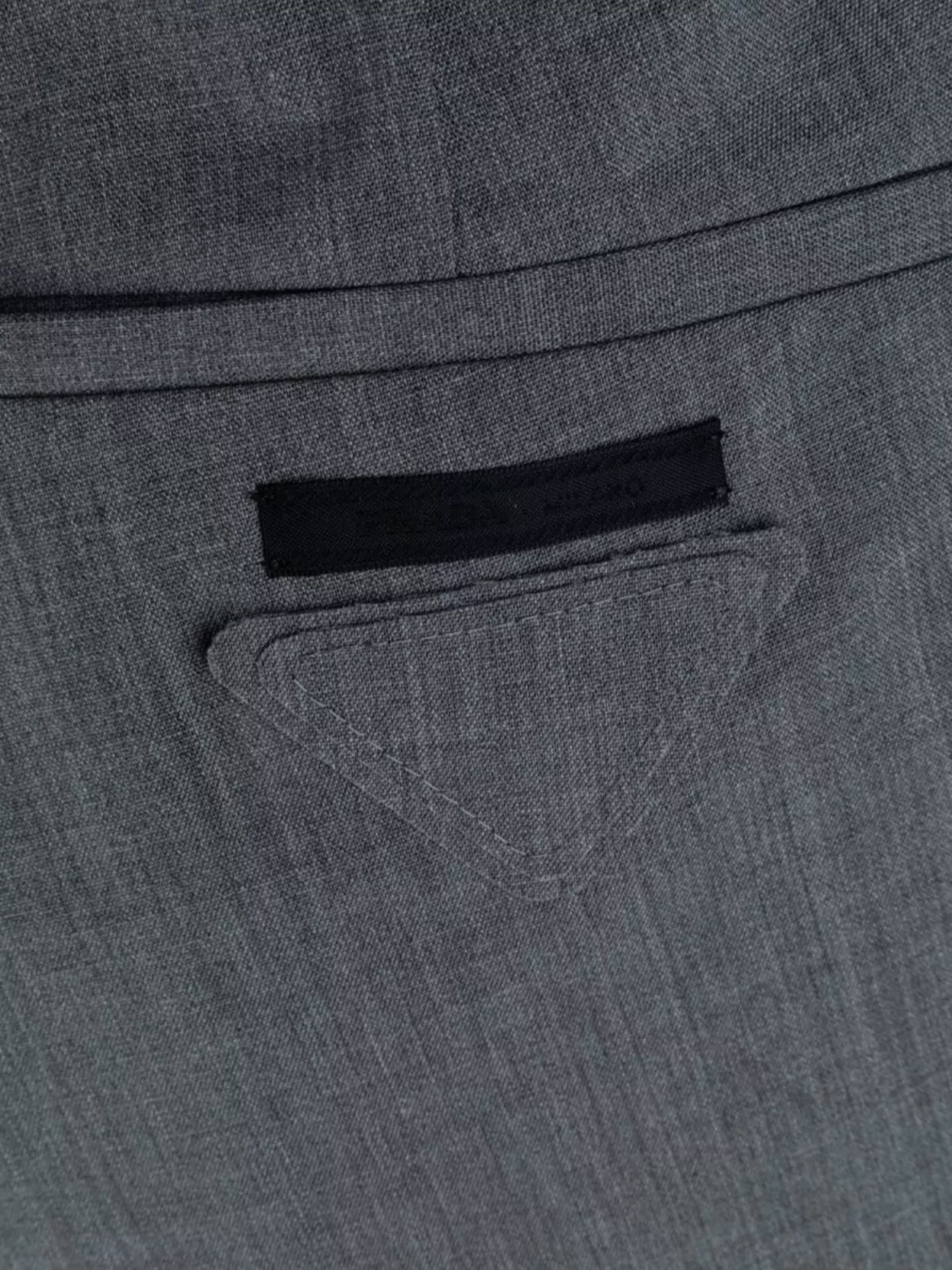 Prada Cropped Trousers With Belt Loops And Pockets In Gray