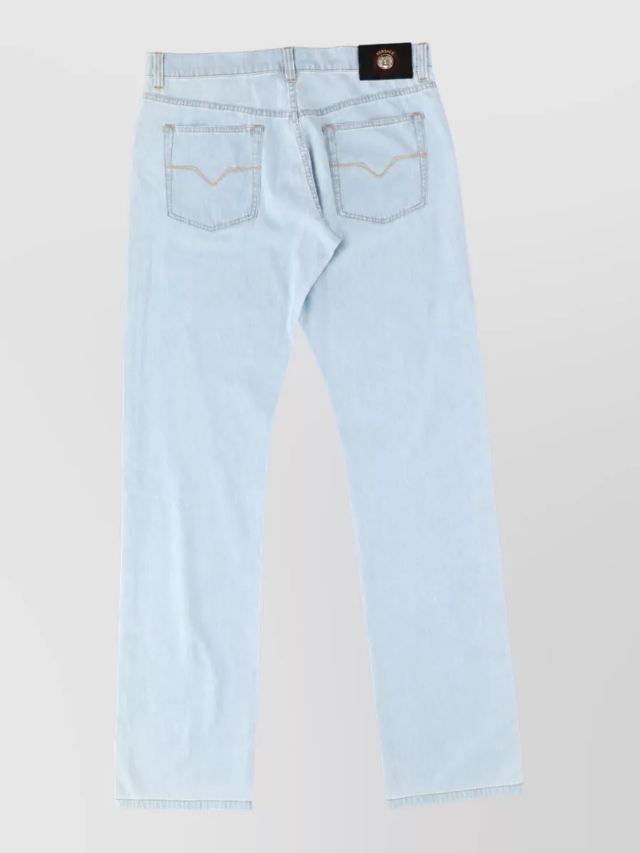 Versace Denim Straight-Leg Jeans