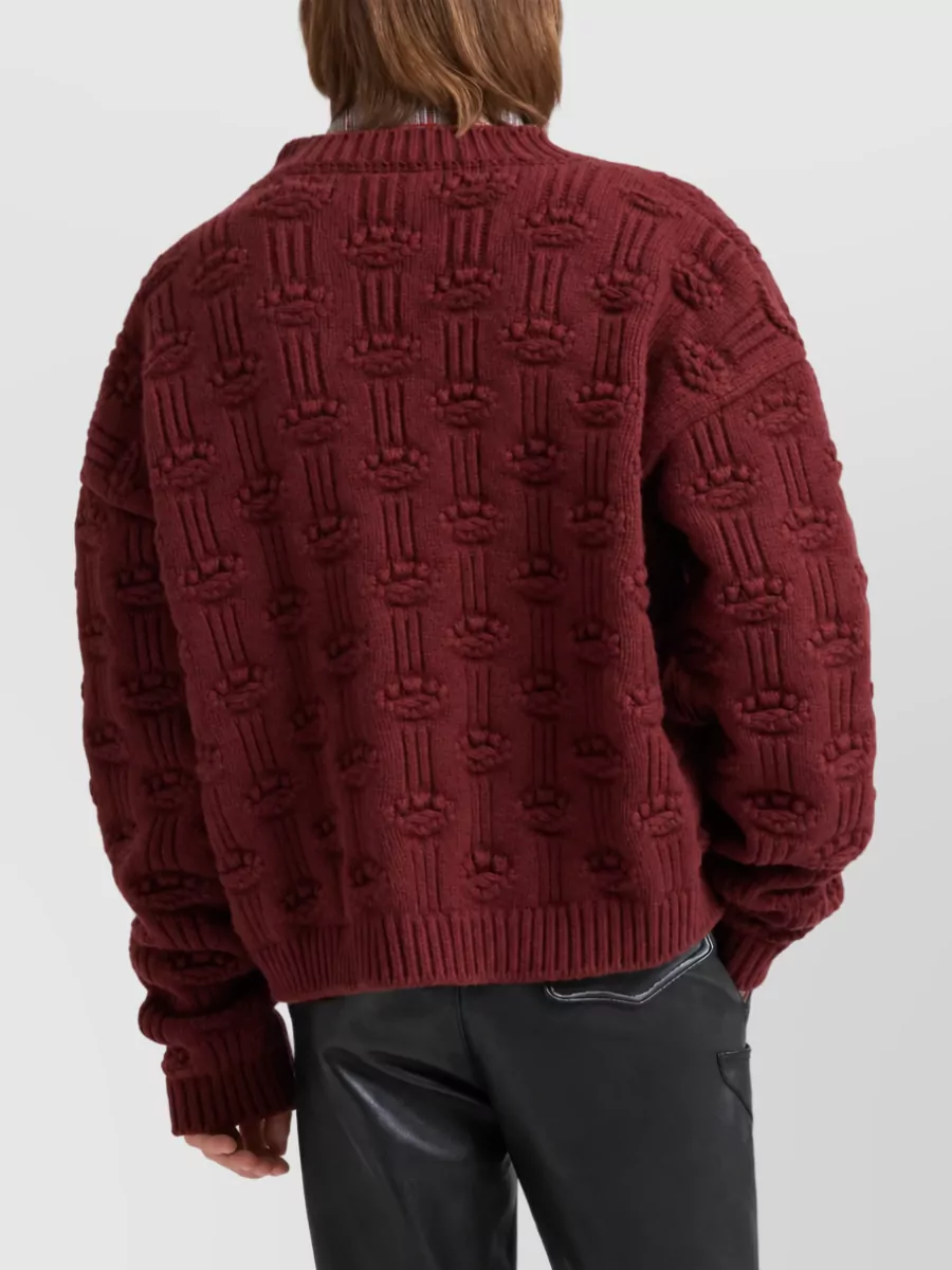 Marni Cashmere-Blend Oversized Ribbed Cardigan