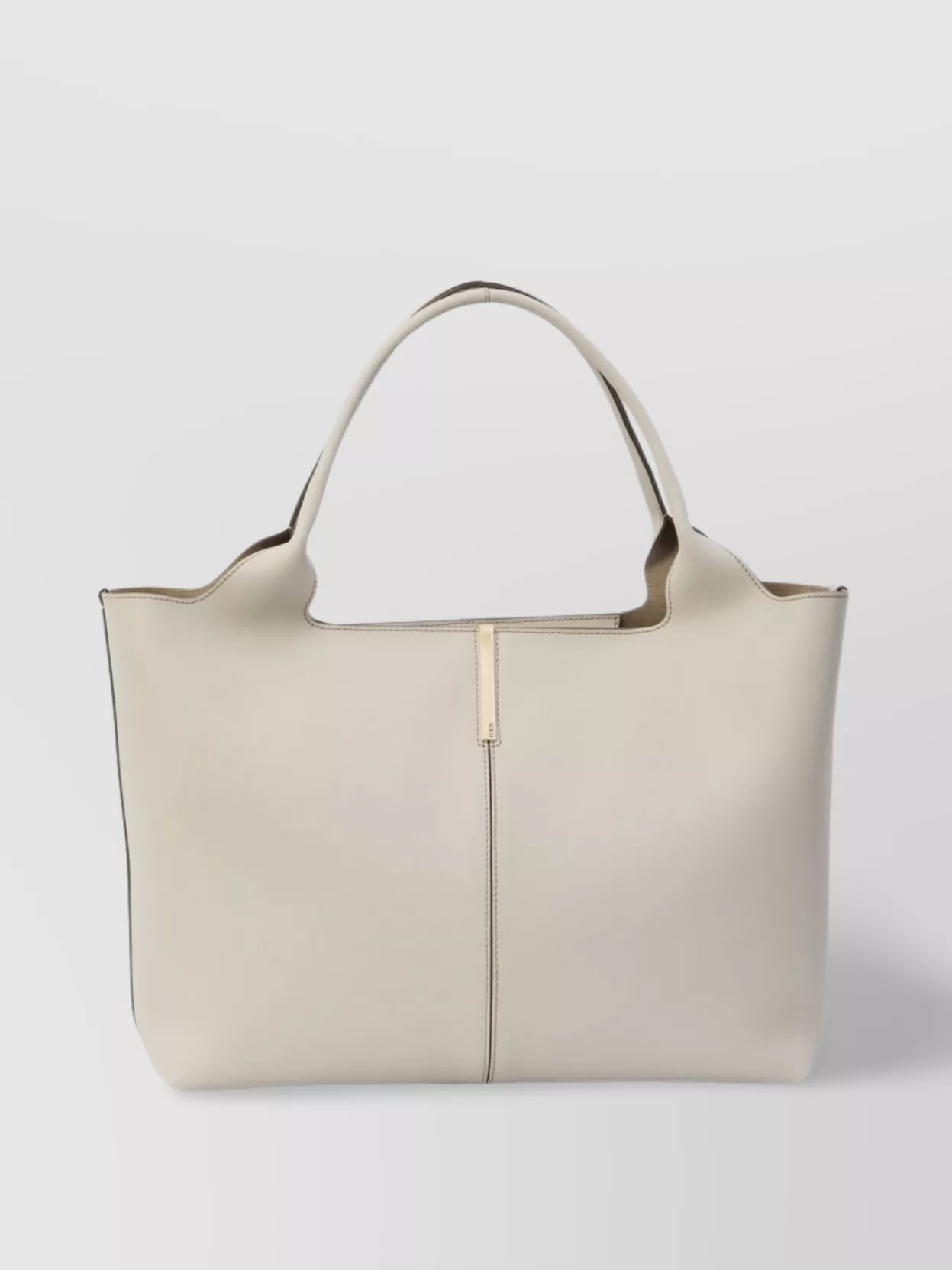 Tod's Leather Shoulder Bags With Metal Feet In White