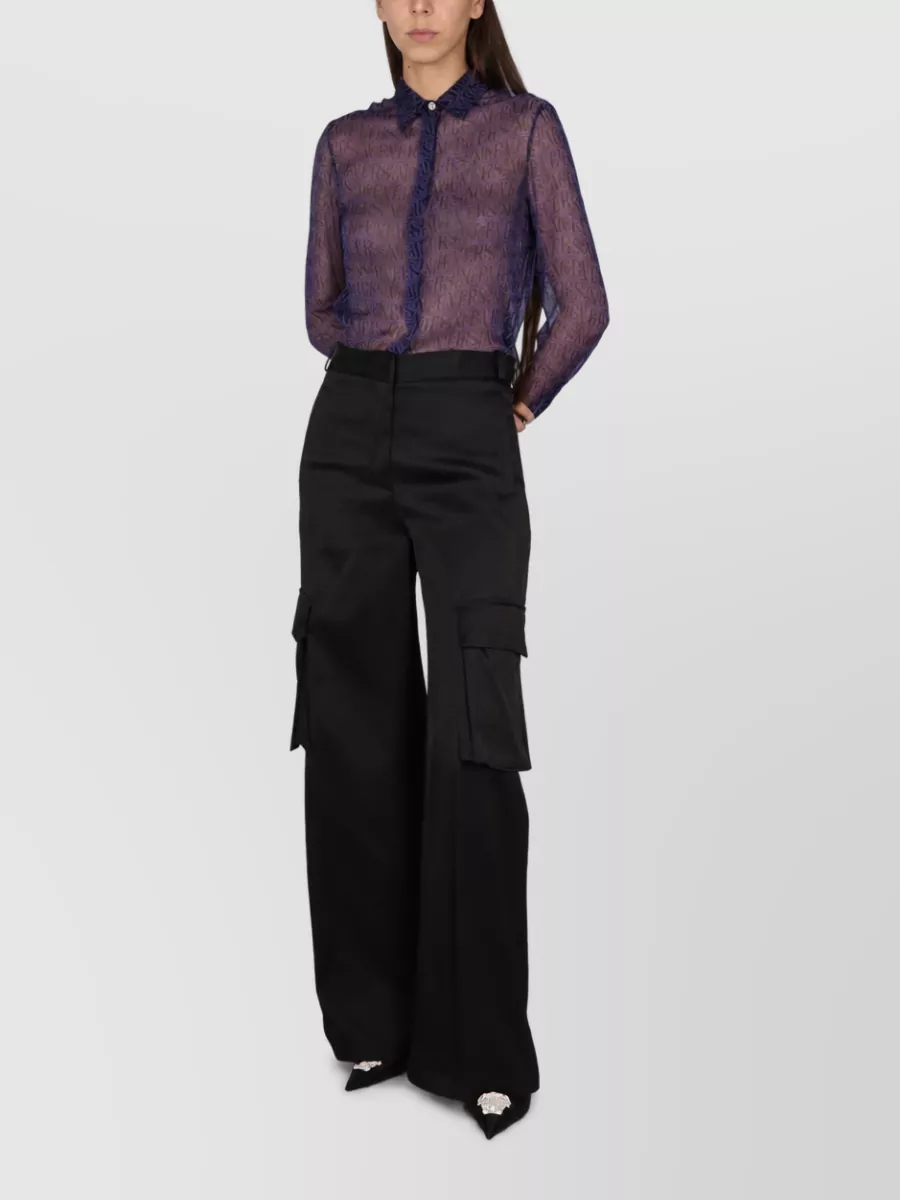 Versace Duchesse Wide-Leg Trousers