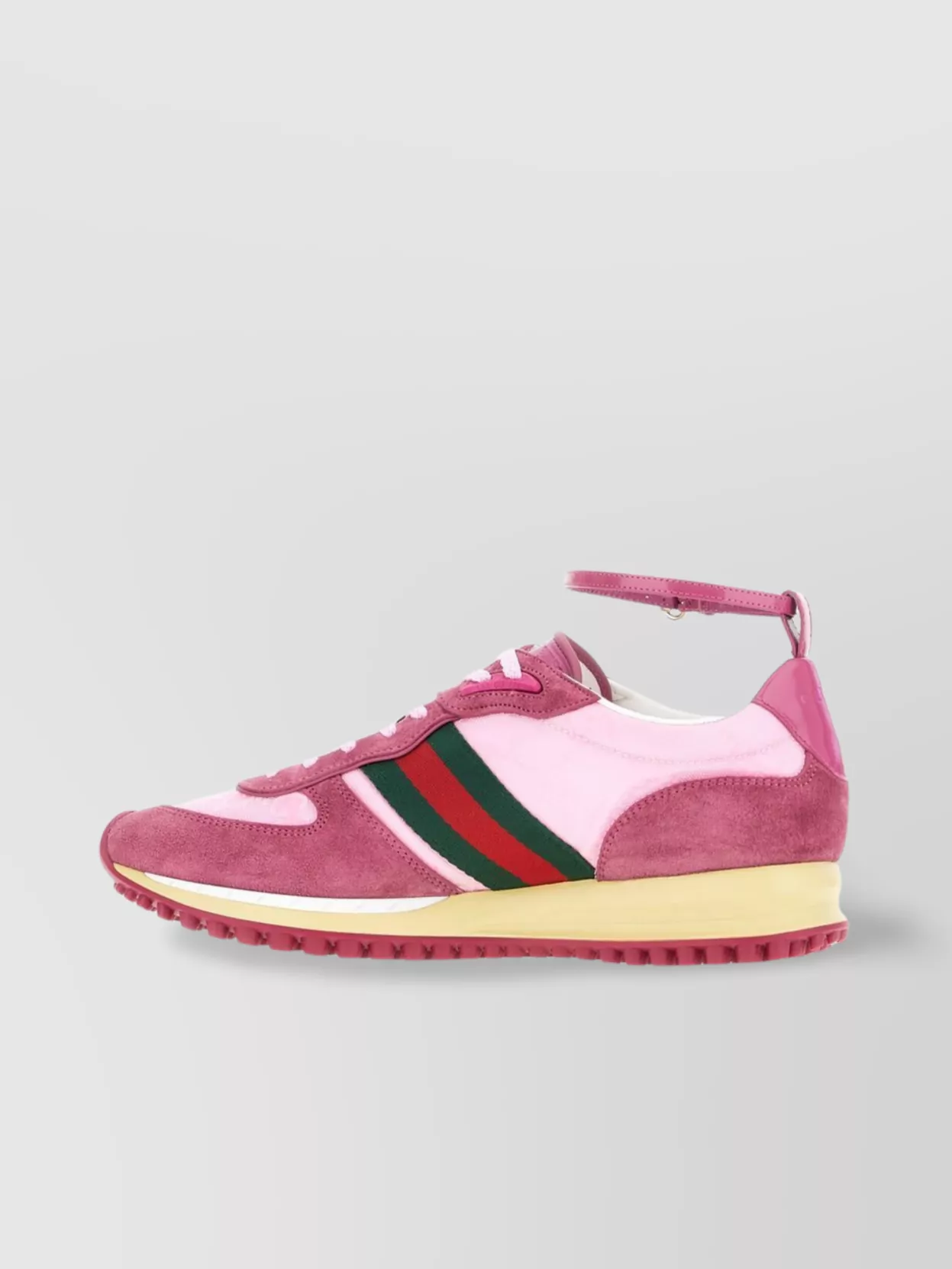 Gucci Canvas And Suede Re-Motion Sneakers