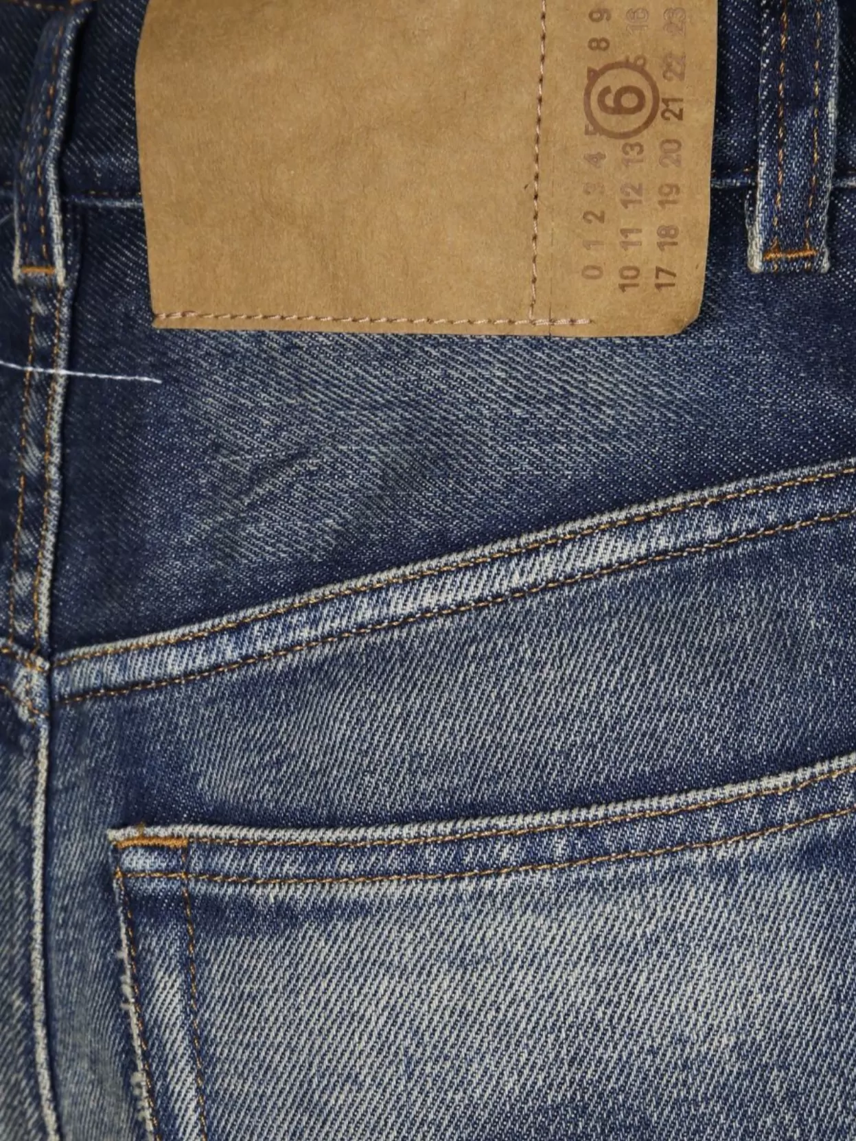 Mm6 Maison Margiela Faded Five-Pocket Jeans Belt Loops