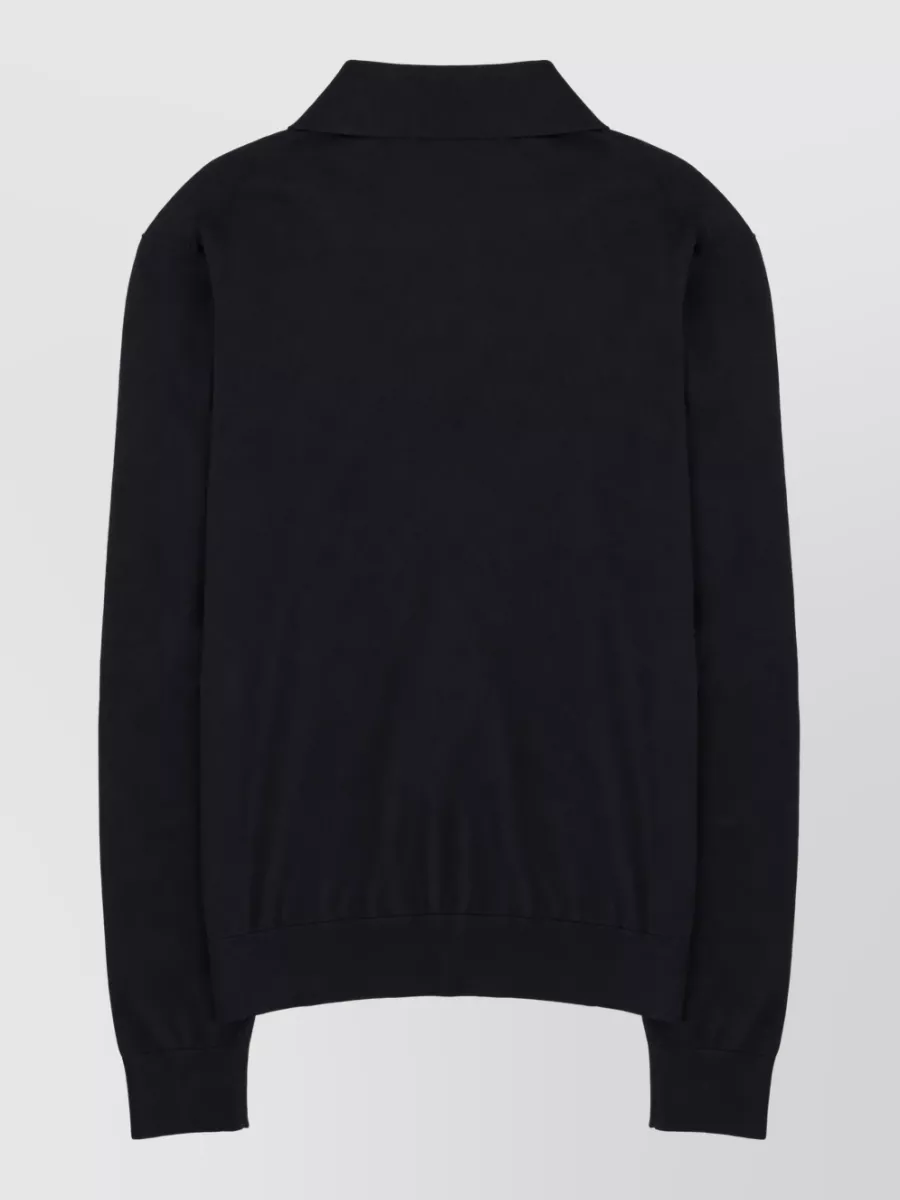 Saint Laurent Silk Polo Sweater